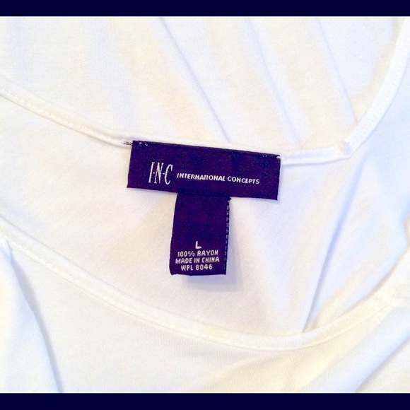 💓I.N.C.💓RUFFLE SLEEVELESS V-NECK TOP EUC 💗 - Picture 8 of 8